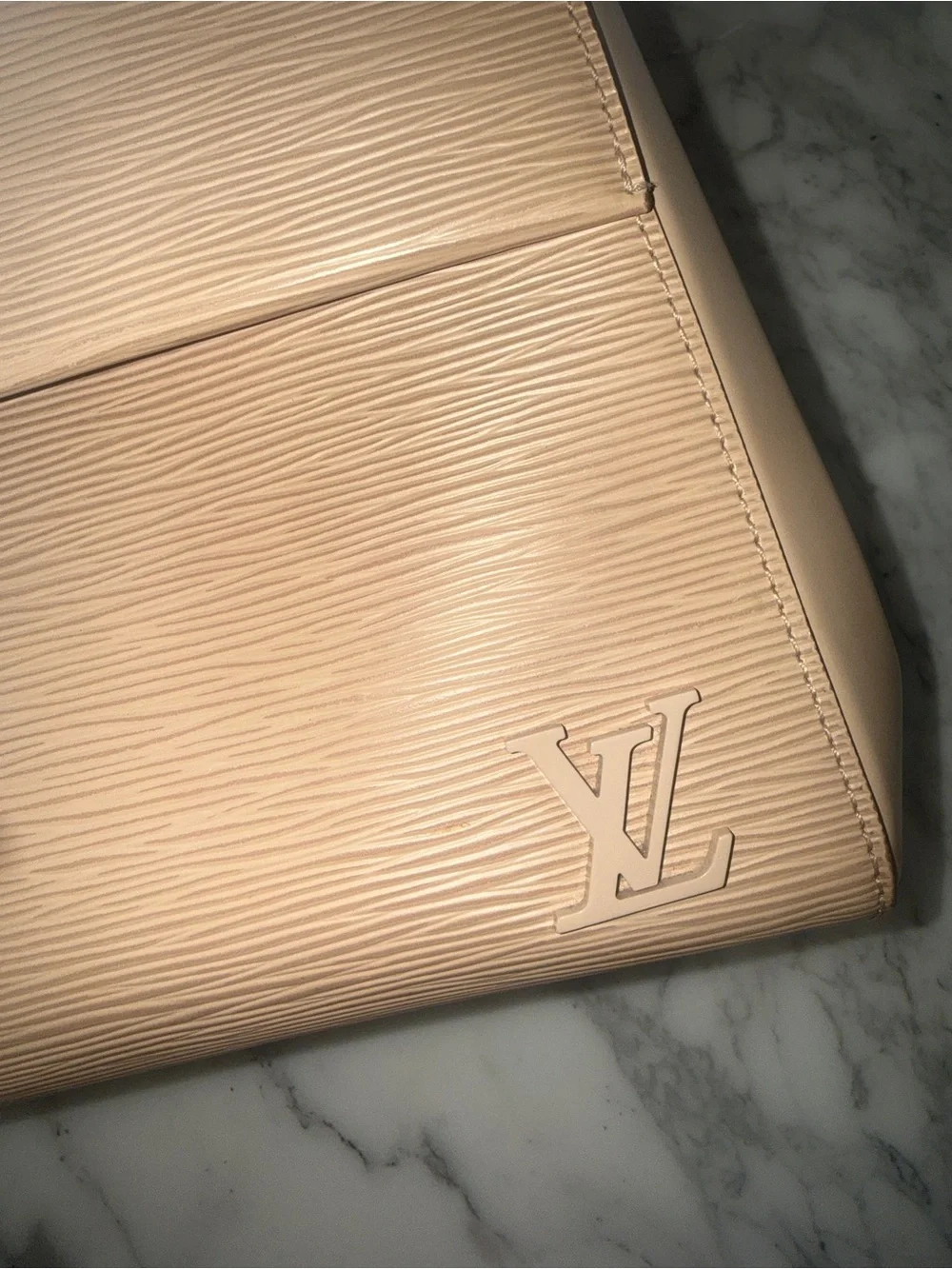 Louis Vuitton Beige Epi Leather Top Handle Satchel
